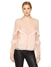 GUESS Womens Long Sleeve Juniper Top at Amazon