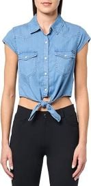 GUESS Womenx27s Eco Short Sleeve Classic Western at Womens Clothing store at Amazon