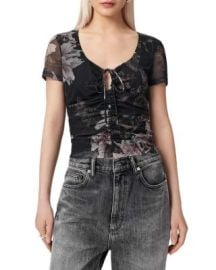Gabby Mesh Top at Bloomingdales