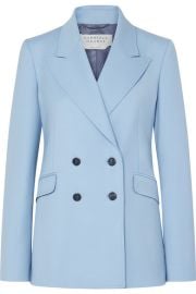 Gabriela Hearst - Angela double-breasted wool-blend blazer at Net A Porter