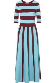 Gabriela Hearst - Capote striped wool-blend midi dress at Net A Porter