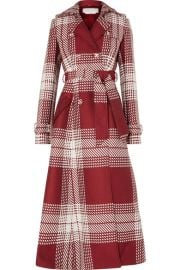 Gabriela Hearst - Checked wool-blend trench coat at Net A Porter