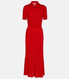 Gabriela Hearst Amor Cashmere Ribbed Polo Dress at Mytheresa