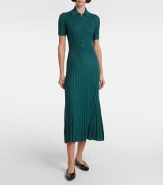 Gabriela Hearst Elvis Cashmere Silk Midi Shirt Dress at Mytheresa