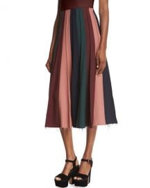 Gabriela Hearst Ernst Pleated Midi Skirt at Bergdorf Goodman