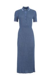 Gabriela Hearst Eyot Knit Maxi Dress in Denim Blue Cashmere Silk at Gabriela Hearst