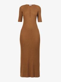 Gabriela Hearst Johanna Ribbed Cashmere Midi Dress at Selfridges