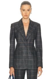Gabriela Hearst Leiva Blazer in Charcoal Multi FWRD at FWRD