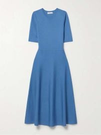 Gabriela Hearst Seymore Midi Dress in Blue at Net a Porter