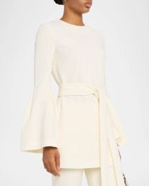 Gabriela Hearst Shandon Belted Wool Tunic at Neiman Marcus
