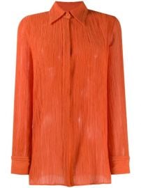 Gabriela Hearst Sheer Long Sleeve Blouse - Farfetch at Farfetch