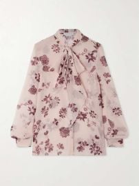 Gabriela Hearst Shildon Pussy bow Floral print Silk chiffon Blouse at Net a Porter