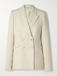 Gabriela Hearst Stephanie double breasted cashmere corduroy blazer at Net a Porter