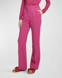 Gabriela Hearst Vesta Trouser Pants w Hip Detail at Neiman Marcus