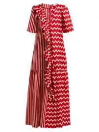 Gabrielle zigzag-print maxi dress at Matches