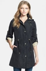 Gallery Iridescent Anorak in black at Nordstrom