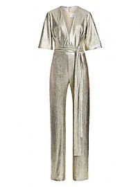 Galvan - Metallic Galaxy Jumpsuit at Saks Fifth Avenue