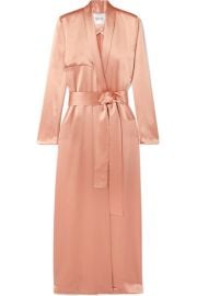 Galvan - Satin trench coat at Net A Porter