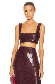 Galvan Beating Heart Crop Top at Forward