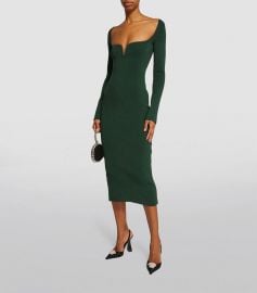 Galvan Gaia Knitted Midi Dress at Harrods