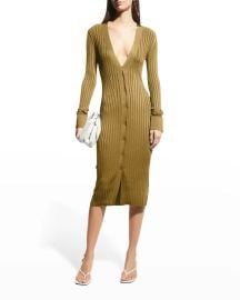 Galvan Rhea Cardigan Dress at Neiman Marcus