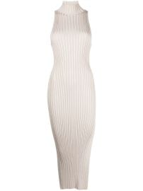 Galvan Rhea Dress in Oyster at Farfetch