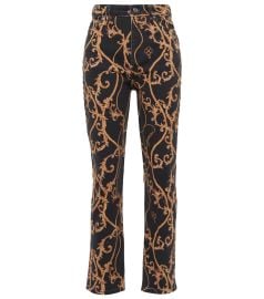 Ganni - Cutye-Cropped printed slim-straight jeans at Mytheresa