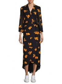 Ganni - Fairfax Printed Wrap Dress at Saks Fifth Avenue