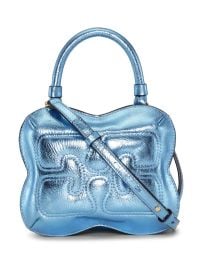 Ganni Butterfly metallic crossbody bag at Farfetch