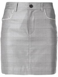 Ganni Checkered Mini Skirt - Farfetch at Farfetch