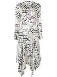 Ganni Handkerchief Hem Shirt Dress - Farfetch at Farfetch