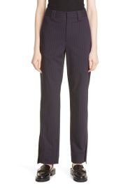 Ganni High Waist Recycled Polyester Blend Trousers in Sky Captain  at Nordstrom