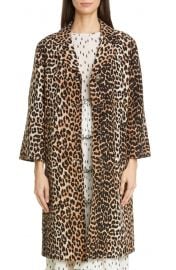 Ganni Leopard Coat at Nordstrom