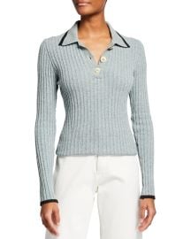 Ganni Linen Knit Sweater at Neiman Marcus