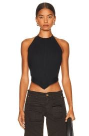 Ganni Melange effect halter top at Forward