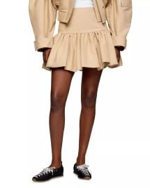 Ganni Mini Skirt in Warm Sand at Bloomingdales