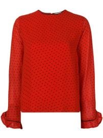 Ganni Polka Dot Blouse  - Farfetch at Farfetch