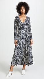 Ganni roseburg hotsell wrap dress