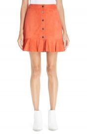 Ganni Salvia Suede Skirt at Nordstrom