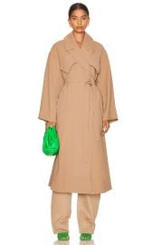 Ganni Twill Trench Coat at Forward