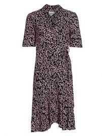 Ganni floral wrap dress at Saks Fifth Avenue