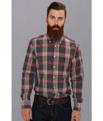 Gant Rugger India Slub Madras E-Z Original Button Down Lead at 6pm