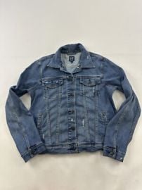 Gap Denim Jacket Womens Medium Blue Y2K Button Stretch eBay at eBay