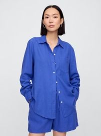Gap Linen Blend Easy Shirt at Banana Republic