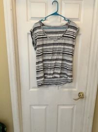 Gap Medium Sleeveless Black Gray Scoop Neck Tee eBay at eBay