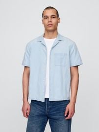 Gap Relaxed Denim Shirt in Light Wash at GAP