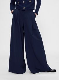GapStudio Crop Cardigan and Mid Rise Pleated Baggy Trousers at GAP