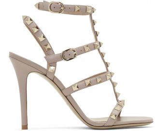 Garavani Rockstude Cage Sandals by Valentino at Ssense