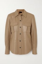 Garcella Leather Shirt by Equipment at Net A Porter