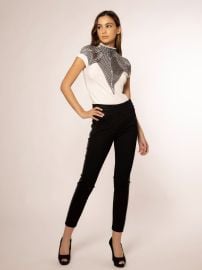 Garcia Cap Sleeve Top with Front Rope Detailing at Shop Kadu